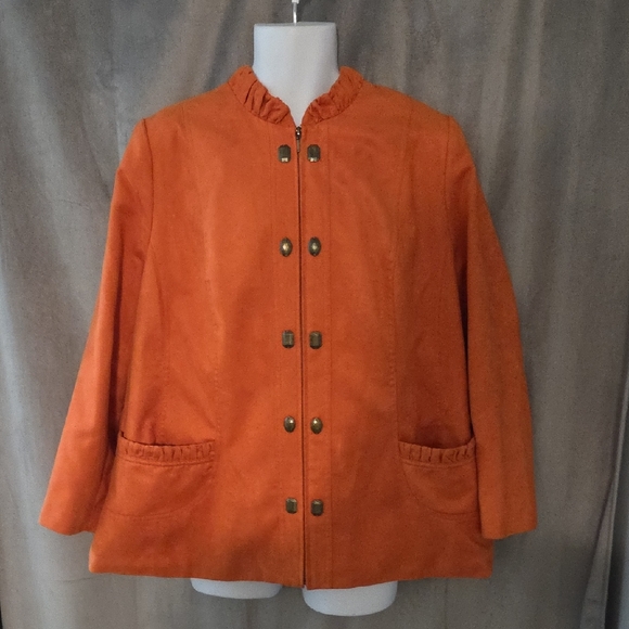 Allison Daley 20w Vibrant Orange Blazer - Picture 1 of 4